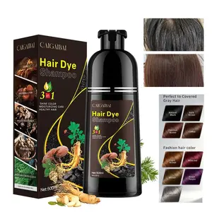 3-In-1 Hair Dye Shampoo, Natural Extracts Moisturizing Hair Dye Shampoo (1 Box/500ML), Professional Salon Grade Hair Care for Men and Women