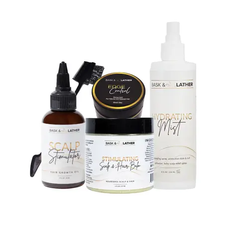 Kids Healthy Hair Bundle | Nurture & Grow | Nourishes the scalp, strengthens hair, eliminates dandruff, suitable for all hair types. For hair length and moisture retention.
