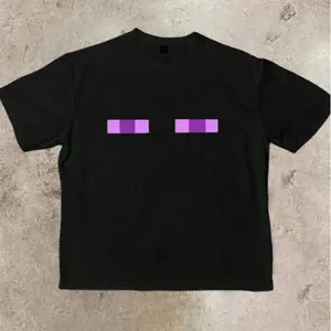 Minimalist Enderman Eyes Graphic Tee | Casual Minecraft Streetwear Top