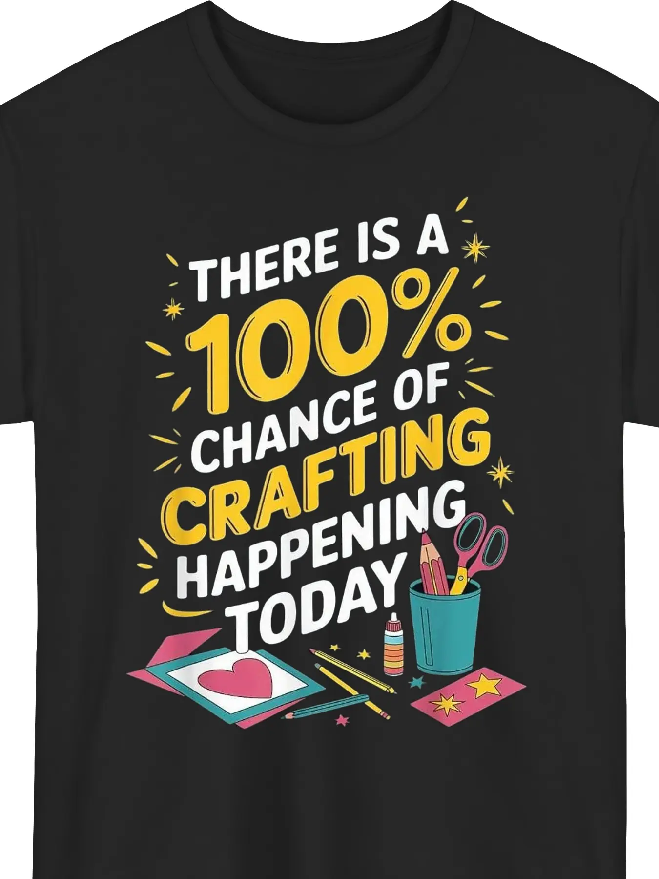 Chance Of Crafting Cardmaking Crafter Scrapbook Ca unisex soft cotton short sleeve t shirt, vintage graphic casual tee for men women teens, perfect birthday holiday gift for camping travel gym daily street  wear