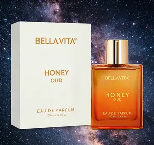 Bella Vita Luxury Honey Oud Eau de Parfum 100ml | Patchouli, Vanilla, Bergamot, Floral & Spicy | Vegan Essential Oils | Long-Lasting Unisex Fragrance | Perfect Valentine's Gift