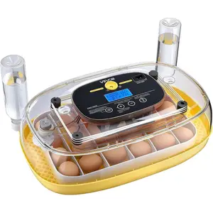 VEVOR 48 Egg Incubator, Automatic Egg Turner with LED Candler, Temperature Display Auto Humidity Control, 360 View Clear Window, Poultry Eggs Incubator for Hatching Chicks Ducks Goose QuailVEVOR Super Brand Day