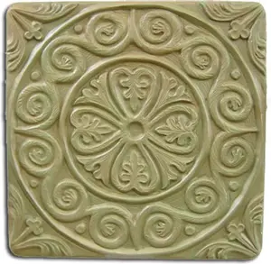 Garden Molds X-MEDTIL8049 Medieval Tile Stepping Stone Mold- Set of 2