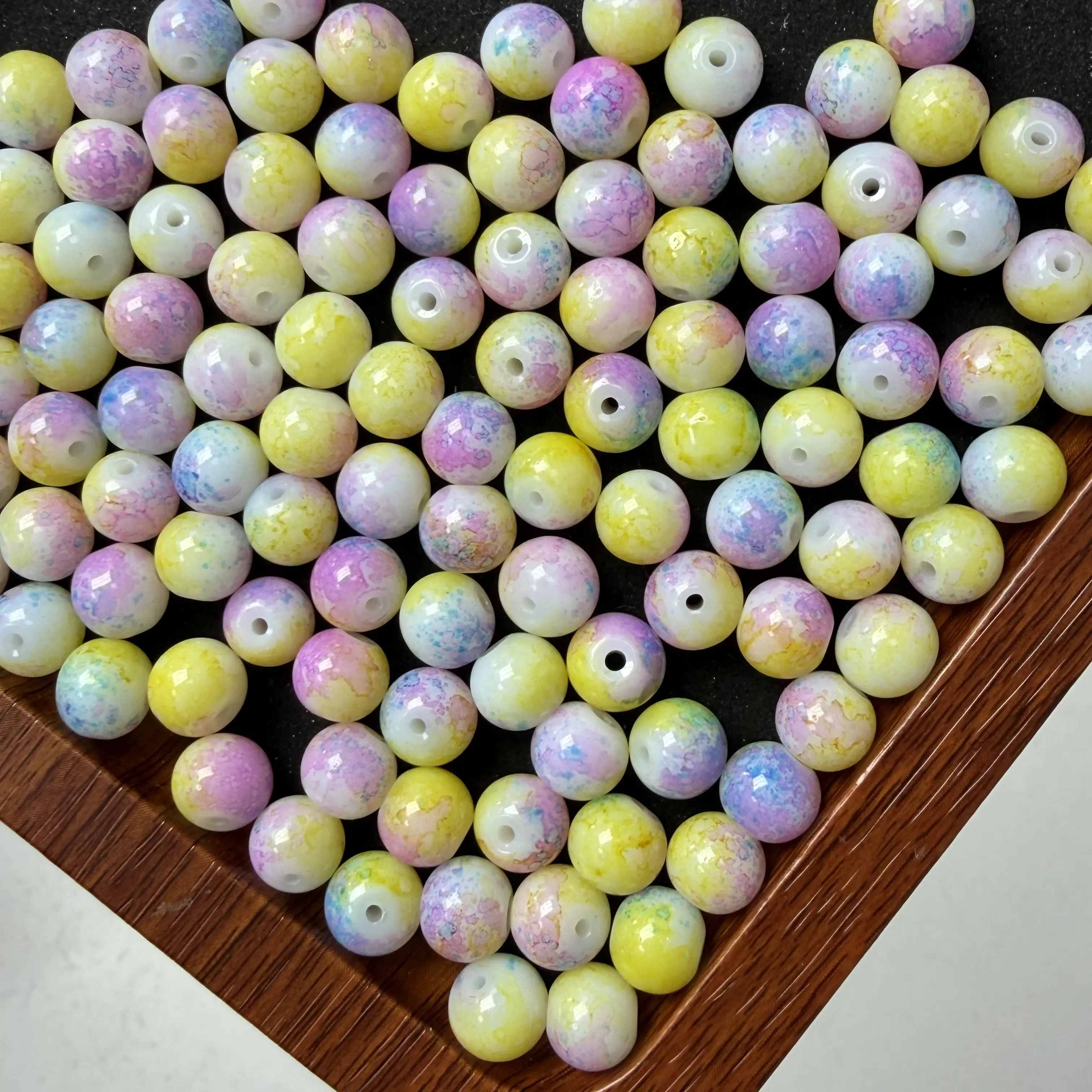 【DIY16】8mm colorful Glass Bead 50ml