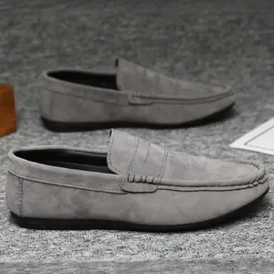 Men's Fashion Suede Loafers, Premium Quality Casual & Semi-Formal Shoes, Enhanced Comfort, Solid Color Design