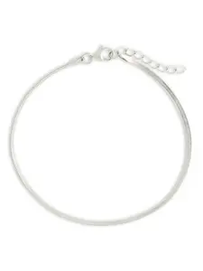 Sterling Silver Herringbone Chain Bracelet