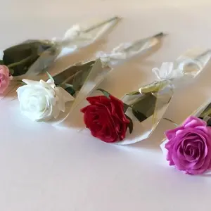 Single Stem Real Touch Rose, Anniversary rose, Valentines Roses