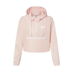 Light Pink Women's Crop Windbreaker