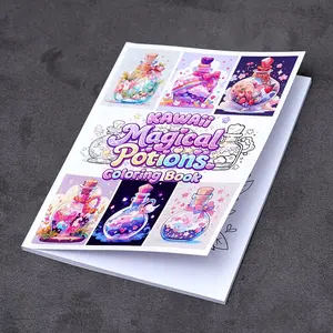 Kawaii Magical Potions Coloring Book 30 Fun Pages Cute Fantasy Potion Bottles Adorable Kawaii Art Relaxing Coloring Book Stress Relief Creative Coloring Gift for Fantasy and Magic Lovers