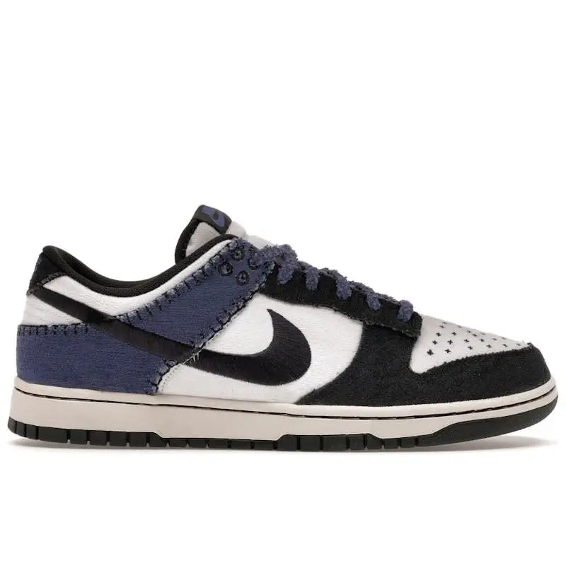 Nike Dunk Low Retro SE White Off Noir Sanded Purple Sneakers – Classic Low-Top Lifestyle Shoes Featuring Premium Leather Upper, Unique White and Purple Colorway with Off Noir Accents, Retro Basketball-Inspired Design, Comfortable Cushioning, Durable