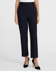 Express Editor Studio Stretch Twill Super High Waist Straight Ankle Pant
