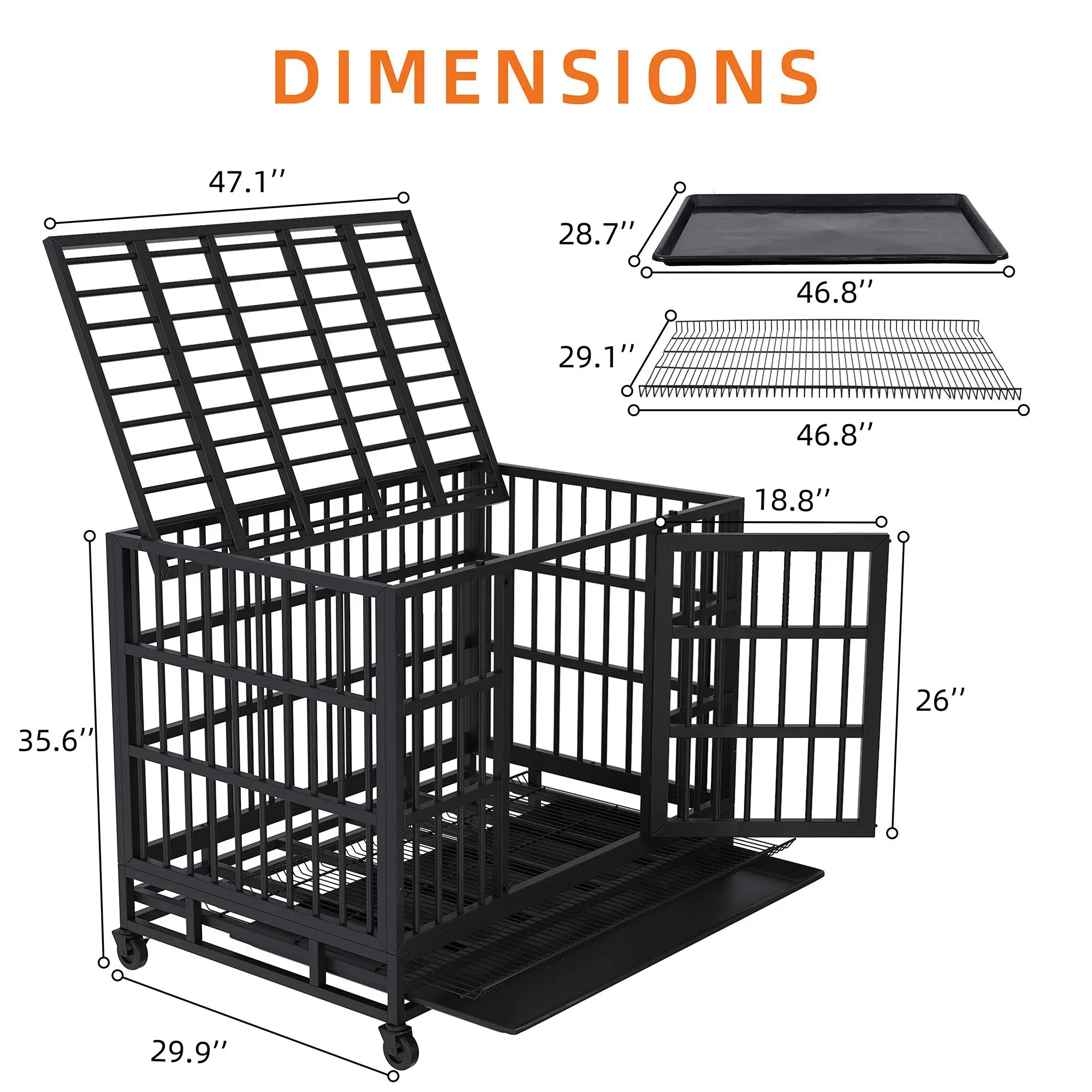47.1"L x 29.9"W x 35.6"H