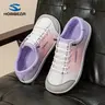 HOBIBEAR Women's Wide Fit Barefoot Walking Shoes - 12.5 Women's/12 Men's Wide Last Active Casual Trainers, Breathable Gradient Fabric, Round Toe, 1 Pair Spring & Autumn Everyday Comfort Women's Shoes