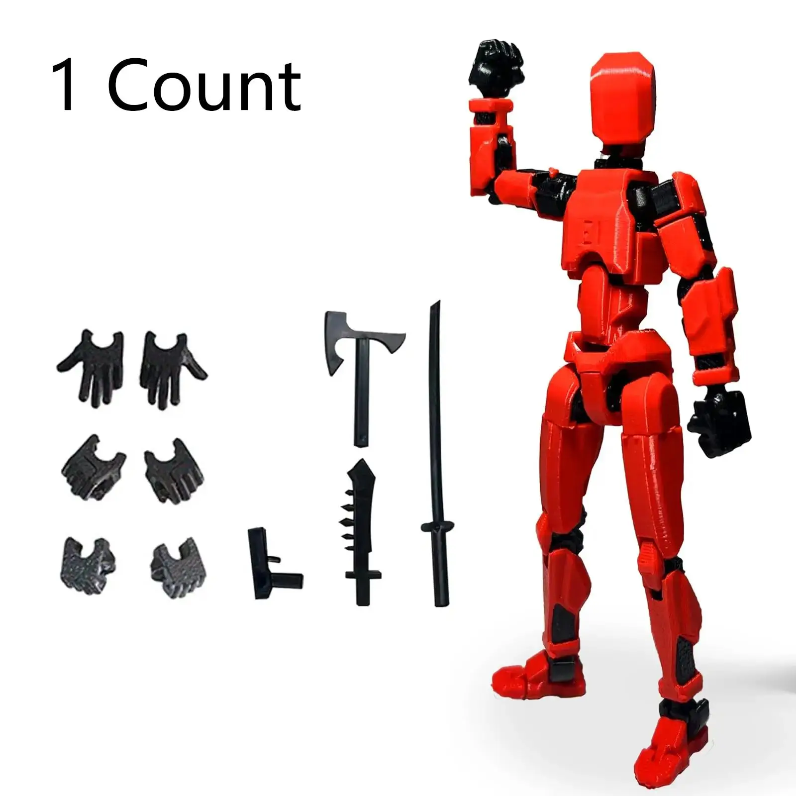 3D Printed Action Figure, Multi-jointed Movable Action Figure, Action Figure Toy For Teens & Adults