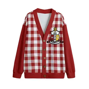 Kappa Alpha Psi Knitted Fleece Cardigan With Button Closure