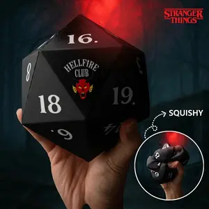 Netflix Stranger Things Squishy Stress Reliever, Eleven Robin Hellfire Club Dice, Soft Slow Rising Squeeze Toy, Asmr Sensory Accessory, Horror Fan Gift