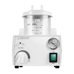 110V Portable Phlegm Suction Unit 1000ml ≥11L/min 0.07MPa Piston Pump for Hospital Home Elderly Care Quiet Operation Easy to Clean