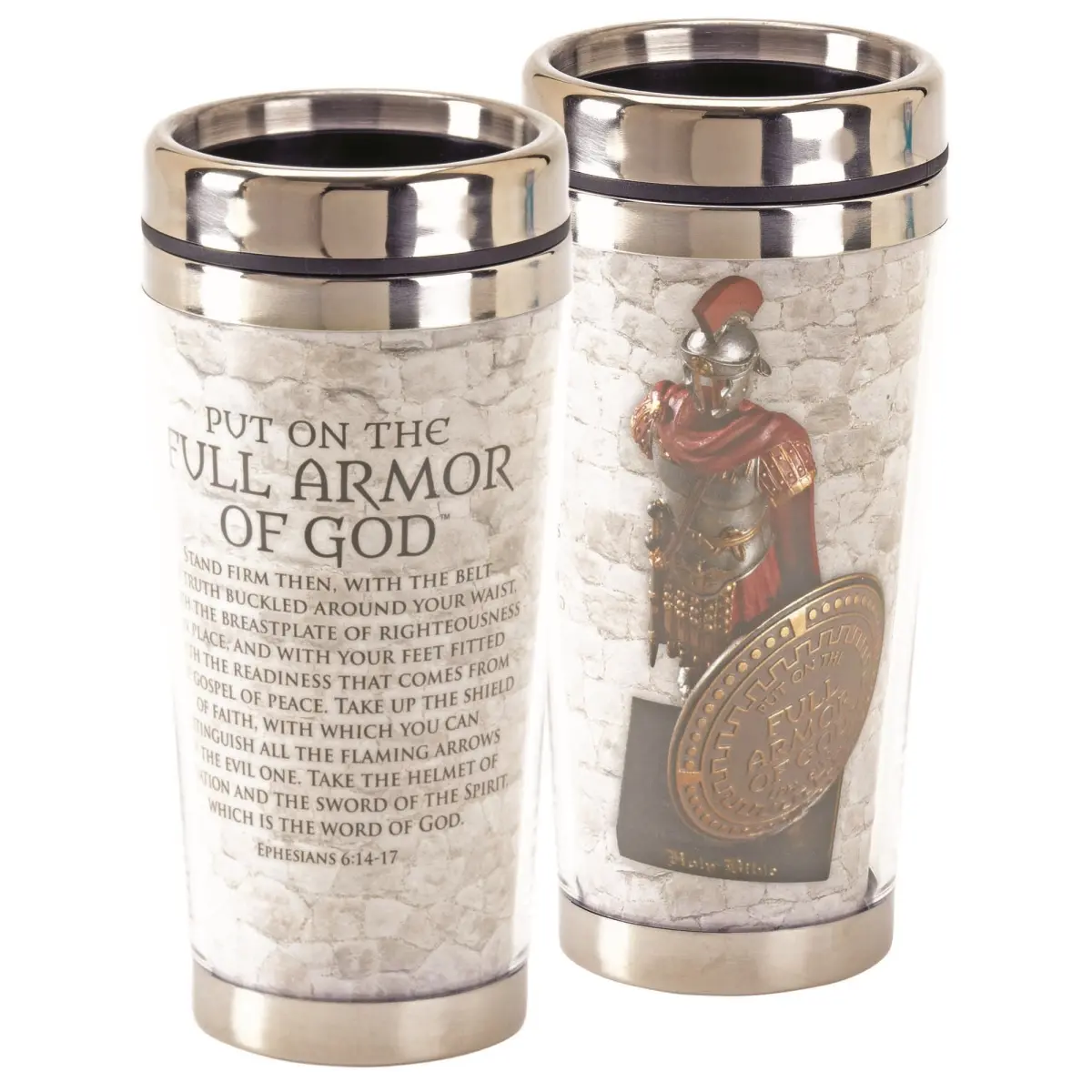 Dicksons SSMUG-253 16 oz Stainless Steel Travel Mug - Full Armor