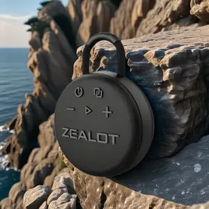 ZEALOTs S77 Wireless Speaker, 10W Maximum power Wireless Speaker, Rechargeable Speaker with 1800mAh Battery, Portable Bluetooth-compatible Speaker for Home, Office, Outdoor, Audio
