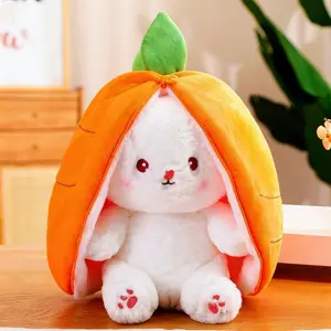 Cute Rabbit Plush Toy, Fun Transforming Stuffed Toy, Soft Plush Toy for Kids & Adults, Gift for Mom, Play Kids Toys