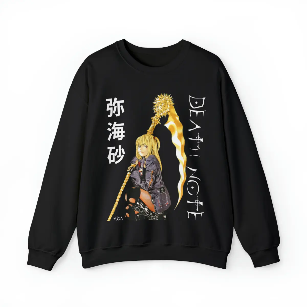 Death Note Misa Amane Unisex Anime Crewneck Sweatshirt, Death Note Sweater, Misa Amane Sweater, Death Note Clothing, Anime Gift
