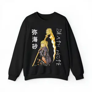 Death Note Misa Amane Unisex Anime Crewneck Sweatshirt, Death Note Sweater, Misa Amane Sweater, Death Note Clothing, Anime Gift