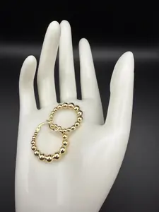 Beautiful 10K Gold Hoop Earrings