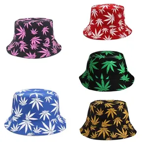 Reversible Cannabis Foldable Bucket Hats