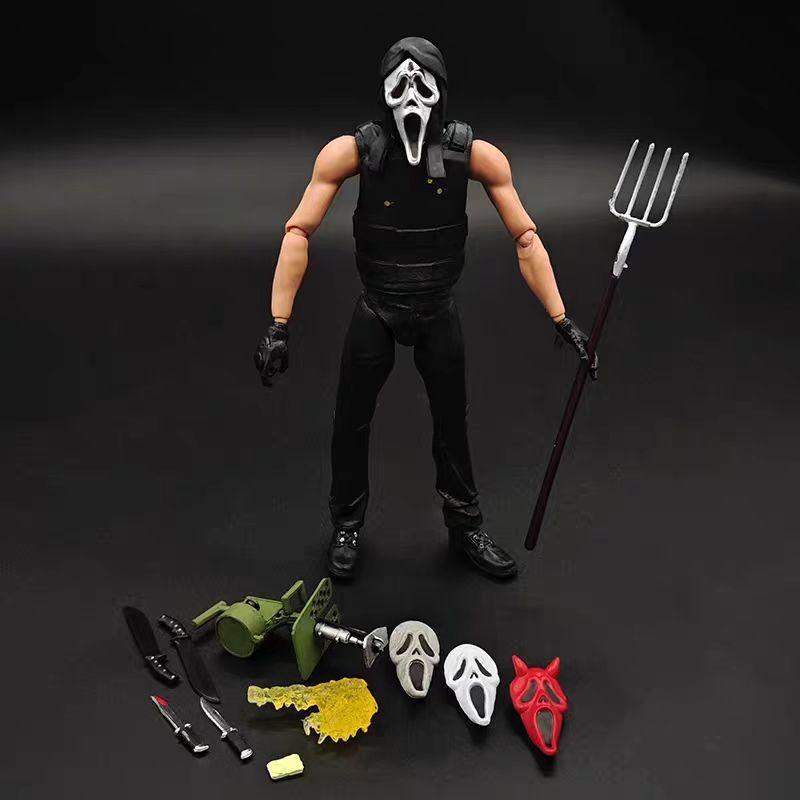 Ghostscream Ghost Face 7-Inch Action Figure, Halloween Collectible Model, High-Quality Toy Gift for Fans & Kids, Perfect for Display, Articulated Figures