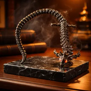 30” Articulated 3D Printed Dragon – Poseable Fantasy Dragon Display Figure