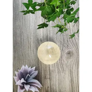Honey Calcite Sphere