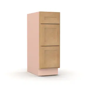 Liberty Shaker Karamel - 12 Inch Vanity Drawer Base Cabinet - 12" Width x 34.5" Height x 21" Depth