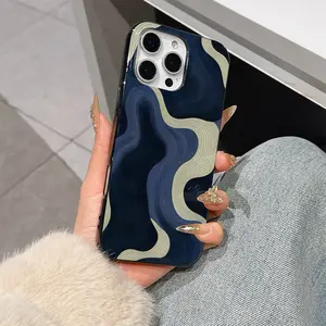 River Stripe Jelly Phone Case Cover for iPhone 17/16/15/14/13/12 & 11/14 Pro/15 Plus/16 Pro/17 Air/17 Pro Max, Full Protection & Fashion Choice