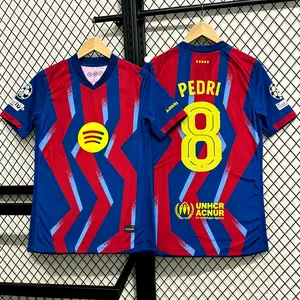 2526 Home Team No. 8 Pedri No. 10 Lamine Yamal Short-Sleeve Football Jersey