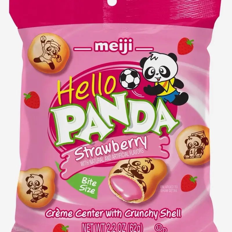 Meiji Hello Panda, Strawberry 2.2oz