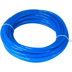 Pneumatic Tubing 6mm x 4mm PU Polyurethane Tube Air Hose Line for Air Compressor Fitting or Fluid Transfer (Blue 32.8ft/10Meters)