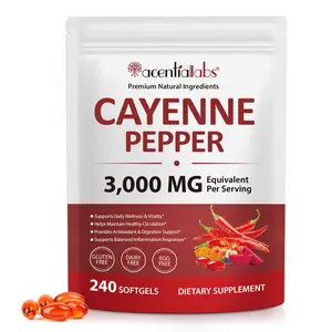 Cayenne Pepper Capsules 240ct | with Turmeric Curcumin & Beet Root Extract | Supports Heart Health, Blood Circulation & Cardiovascular Function | High Potency Capsaicin Supplement