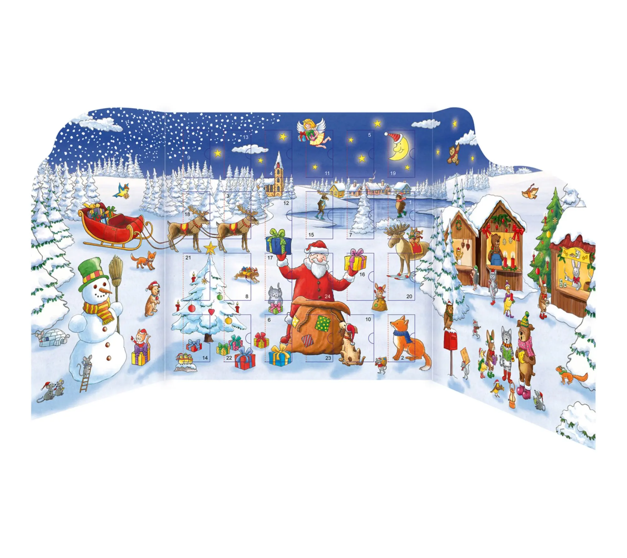 book n app Sticker Book Advent Calendar Santa