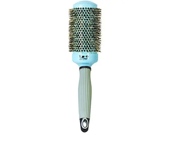 Professional 53mm Round Barrel Ionic Hair Brush with Boar Bristles for Blow Drying, Curling & Styling