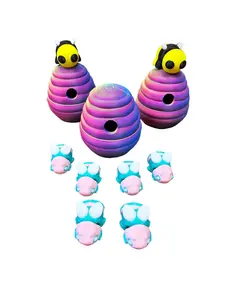 Bee Hive and Bees Articulated Fidget Figurine Gift Bee Decor Ornaments