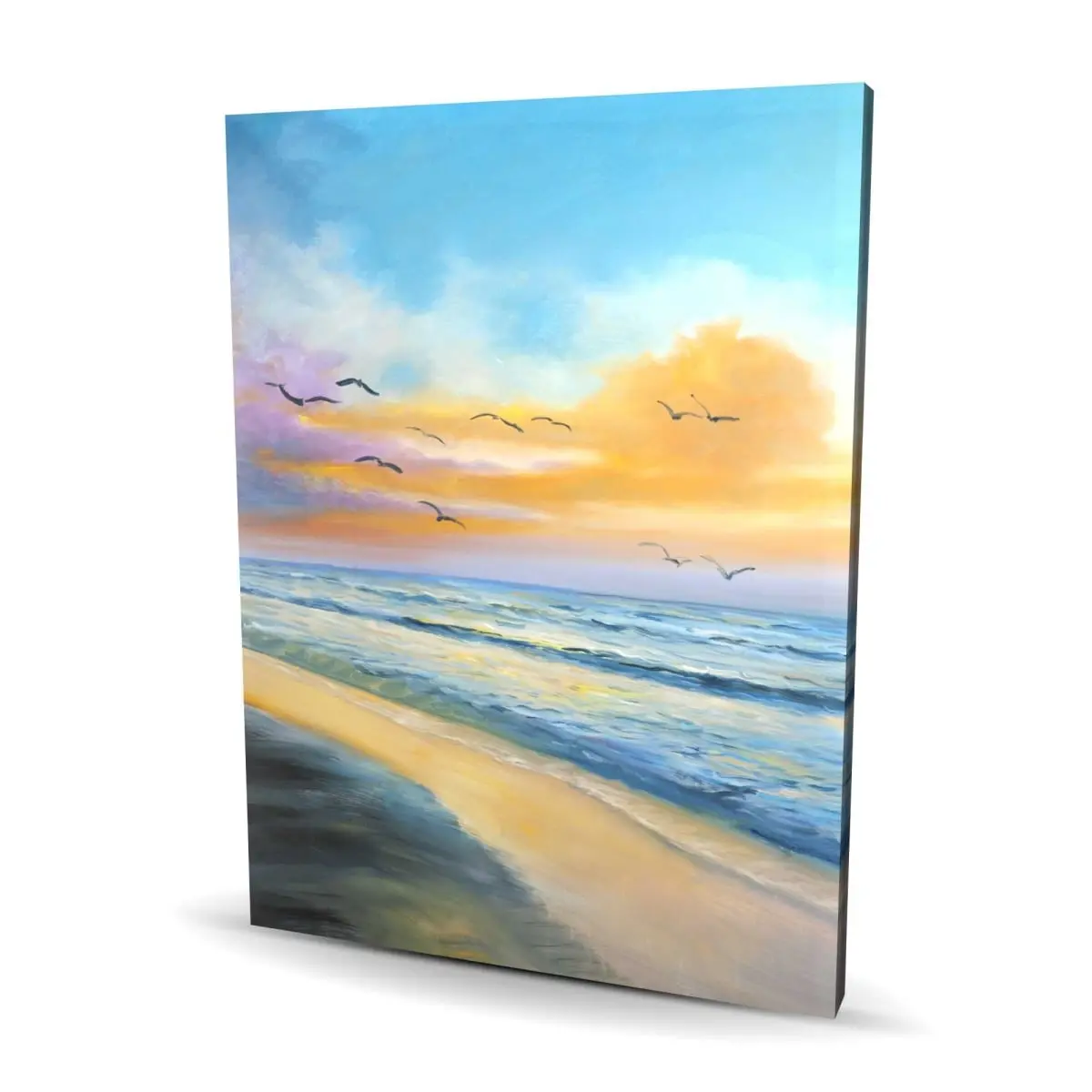Begin Home Decor C1RC3648AC4J00 36 x 48 in. Breathtaking Tropical Sunset - Beach Bathroom Canvas Decor