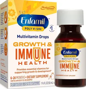 Enfamil Poly-Vi-Sol Liquid Multivitamin Supplement for Infants and Toddlers, 50 mL dropper bottle