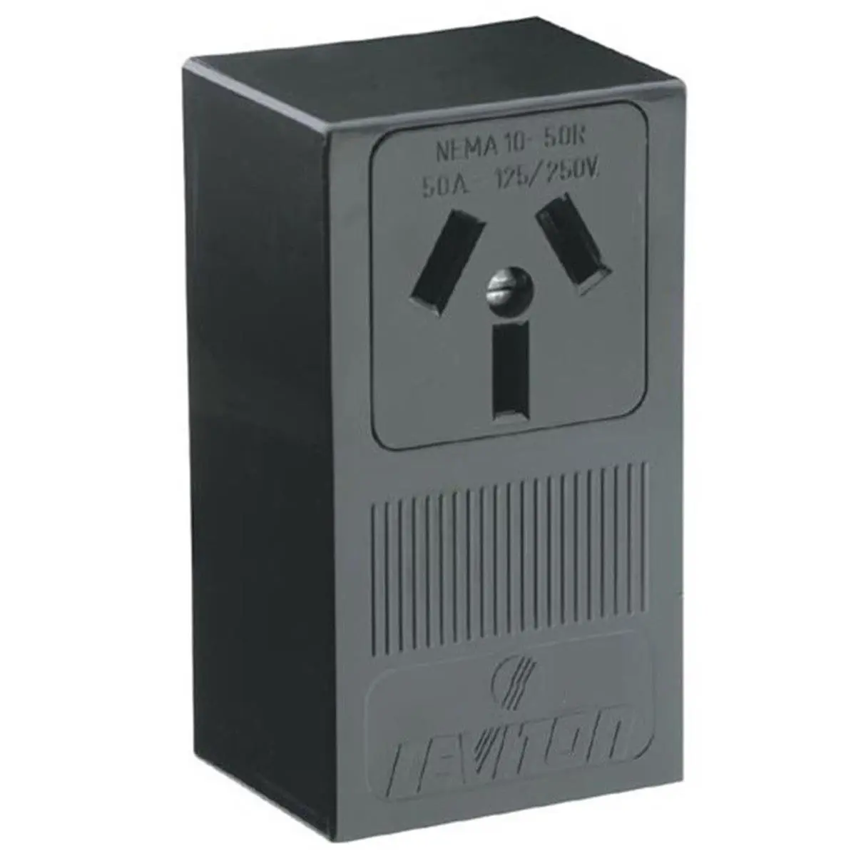 Leviton 30A Dryer Receptacle - Black Wall Socket with Receptacle Range System for Home Improvement Use