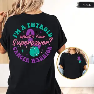 Thyroid Cancer Survivor Awareness Only Badasses Have No Thyroid Shirt, Thyroid Cancer Survivor Gift,Warrior Shirt,Cancer Support