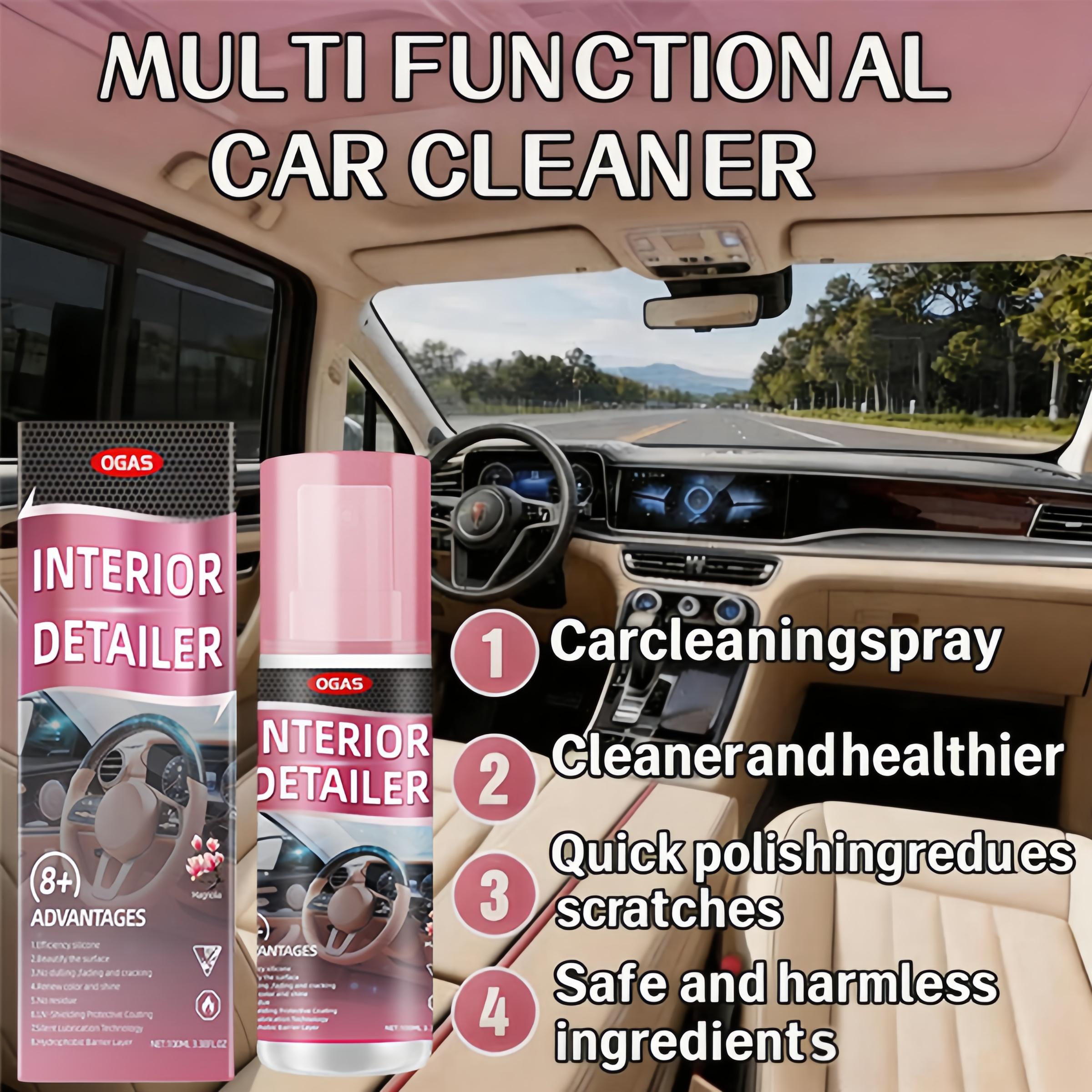 100ml Multi-Purpose Car Interior Polishing Cleaner - Gentle Neutral Formula for Car Seats, Dashboards, Steering Wheels & PU Fabrics - All-Season Renovation & Surface Care for Home and Vehicle, Car Seat Cleaner, Car Wash Foam Soap, car detailing product 100ml Multi-Purpose Car Interior Polishing Cleaner - Gentle Neutral Formula for Car Seats, Dashboards, Steering Wheels & PU Fabrics - All-Season Renovation & Surface Care for Home and Vehicle, Car Seat Cleaner, Car Wash Foam Soap, car detailing product