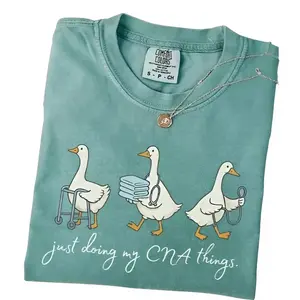 Comfort colors Silly Goose CNA Shirt Cute Certified Nursing Assistant Gift Medical Work Nursing Appreciation Shirt, CNA Graduation Gift