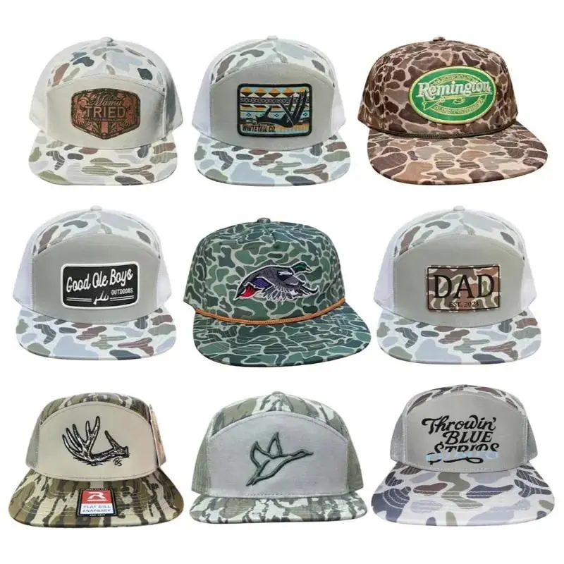 Full Limited Camo Trucker Hats Collection | Camo Mesh Snapback Hat | Hunting Hat, Trucker Hat, Outdoor Cap, Western Cowboy Hat, Deer Hunting Cap, Fishing Hat, Country Hat for Men & Women