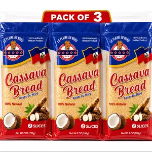 Kasav Peyi Cassava Bread Okap 1 Pack of 3 Natural Snack Cakes & Pastries for Versatile Culinary Use - Dessert