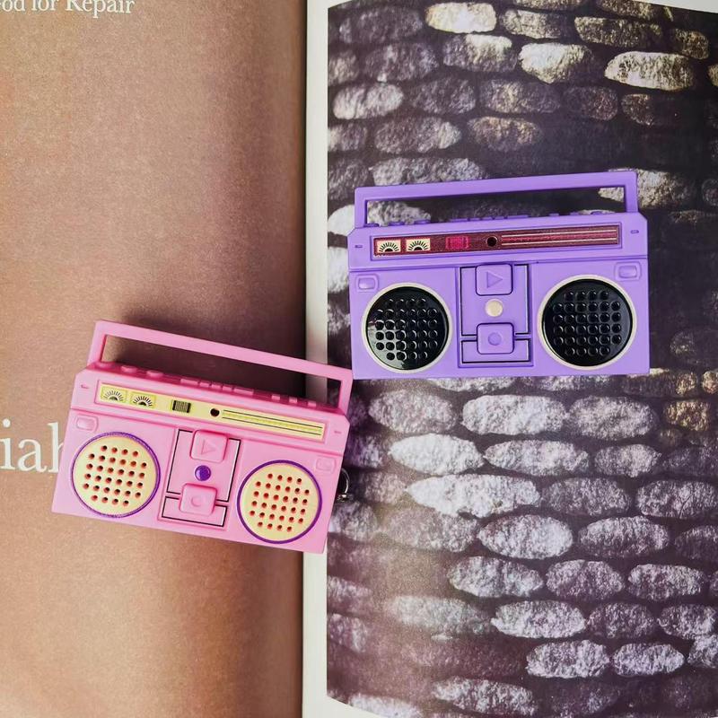 1 minute retro mini recorder keychain fun singing music playing keychain couple friend gift