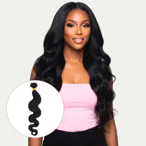 Raw Body Wave 100% Human Hair Bundles Soft Natural Wave Texture Long Lasting Versatile Luxury Hair for Sew Ins & Custom Wigs